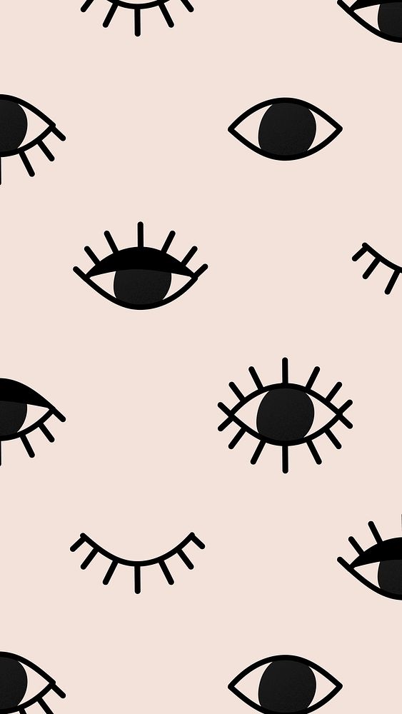 Eyes pattern mobile wallpaper, mysticism illustration