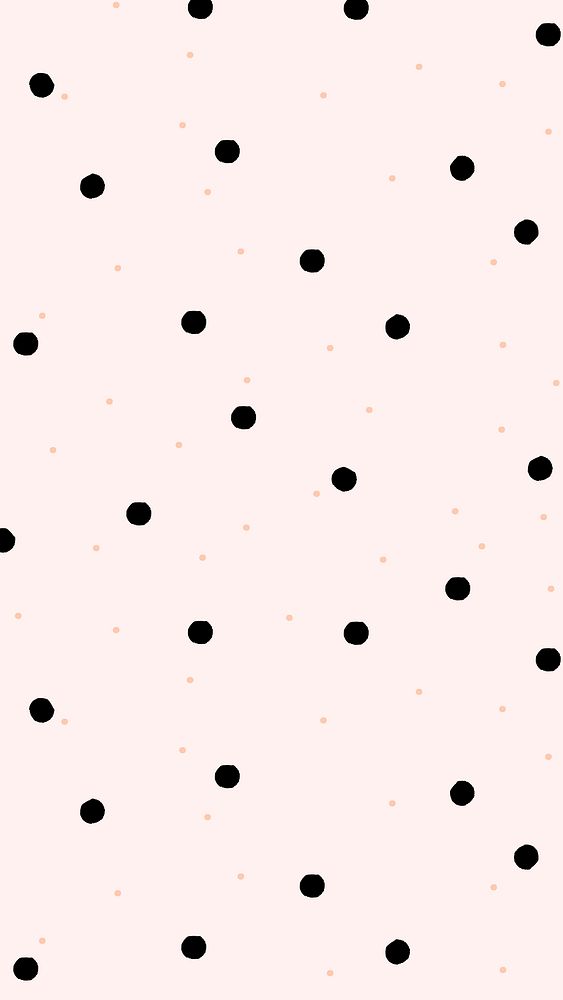 Polka dot iPhone wallpaper, mobile background, cute vector