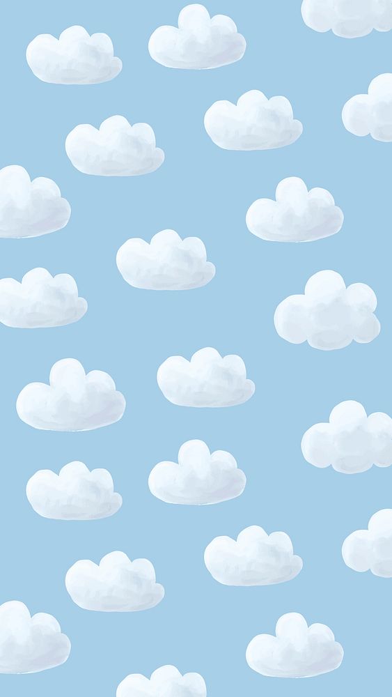 Cloud iPhone wallpaper, cute mobile background