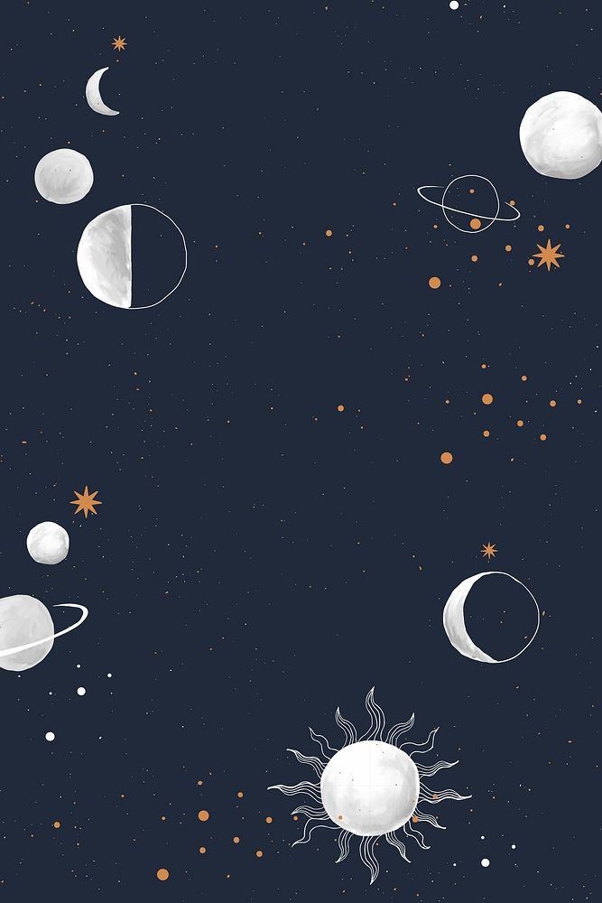Galaxy background vector, space pattern wallpaper