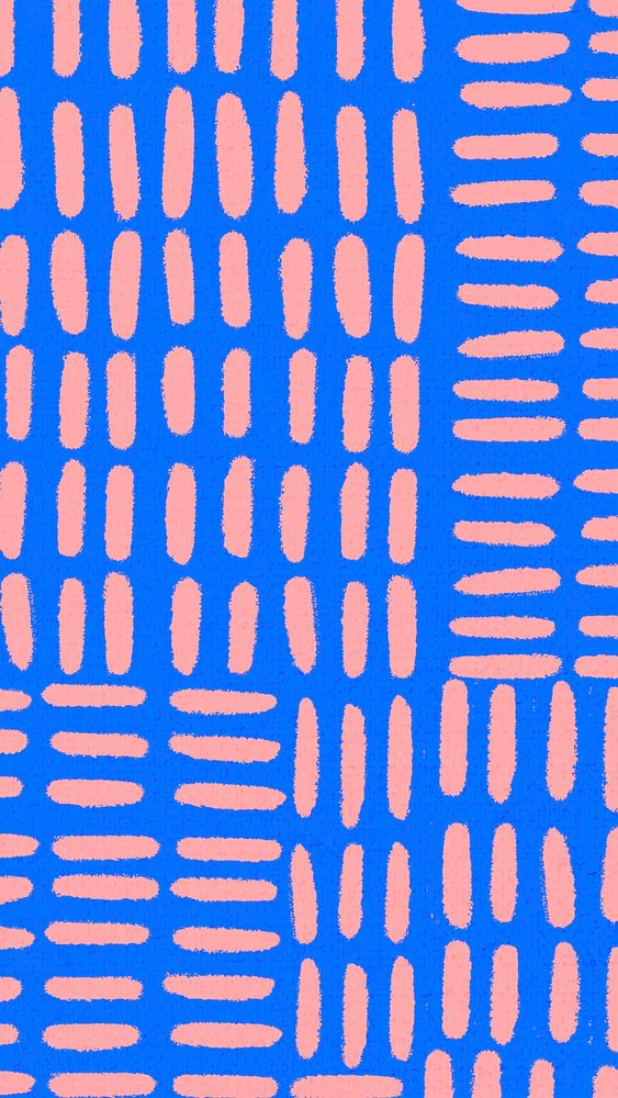 Striped pattern mobile wallpaper, fabric iPhone background in blue