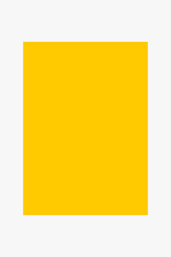 Rectangle clipart geometric shape, yellow retro flat design