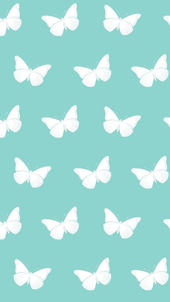 Feminine mobile wallpaper, mint green vector