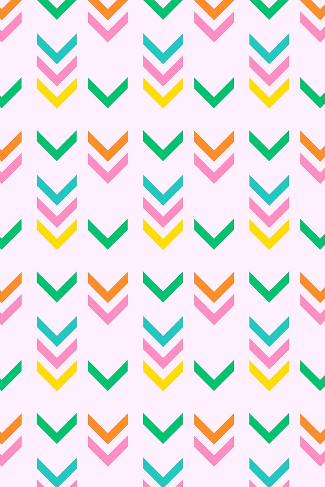 Cute background, pink tribal pattern in colorful design