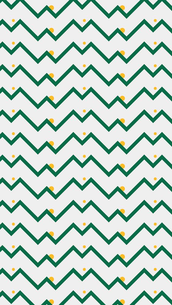 Chevron mobile wallpaper, green zigzag pattern, creative background