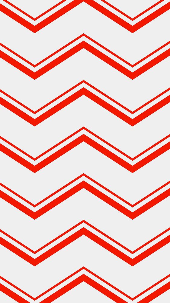 Chevron iPhone wallpaper, red zigzag pattern, creative background