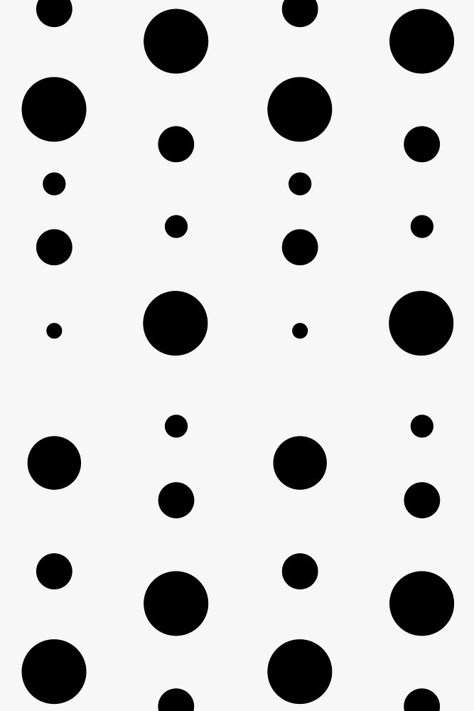 Abstract pattern background, polka dot in black and white 