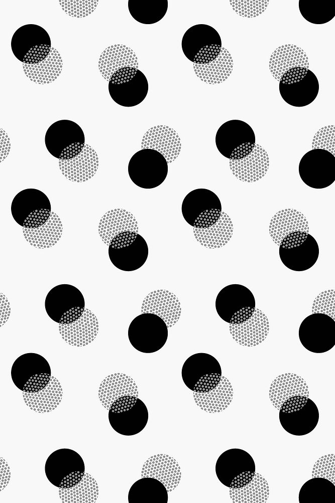 Polka dot pattern background, white cute design