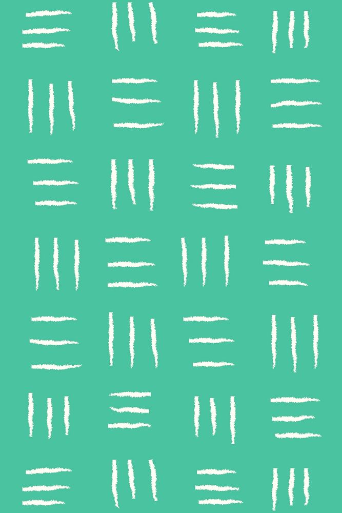 Green background, lined doodle pattern, simple design
