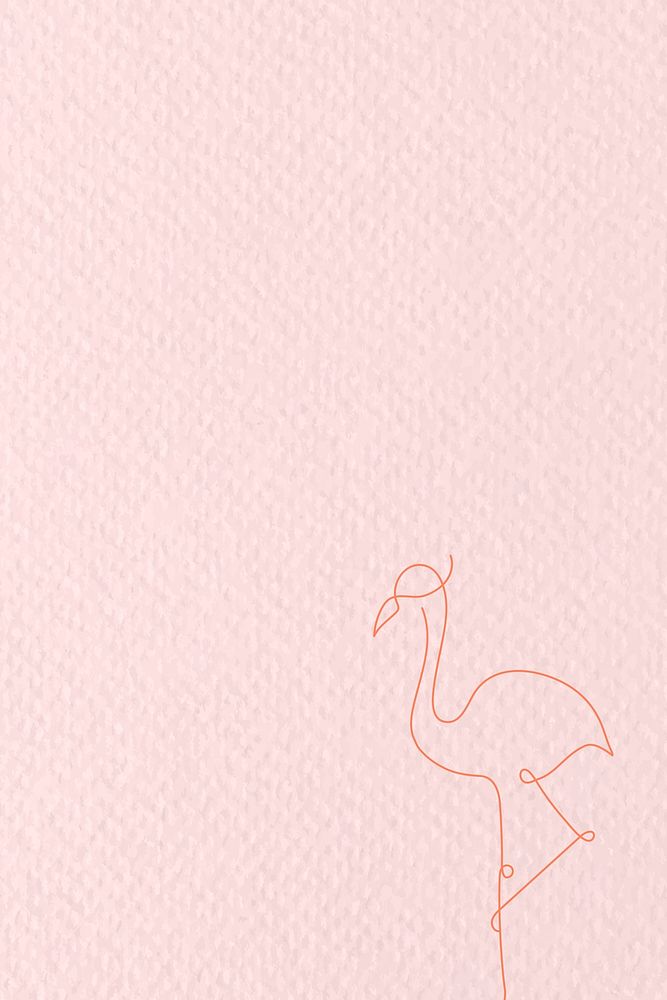 Pink flamingo textured background