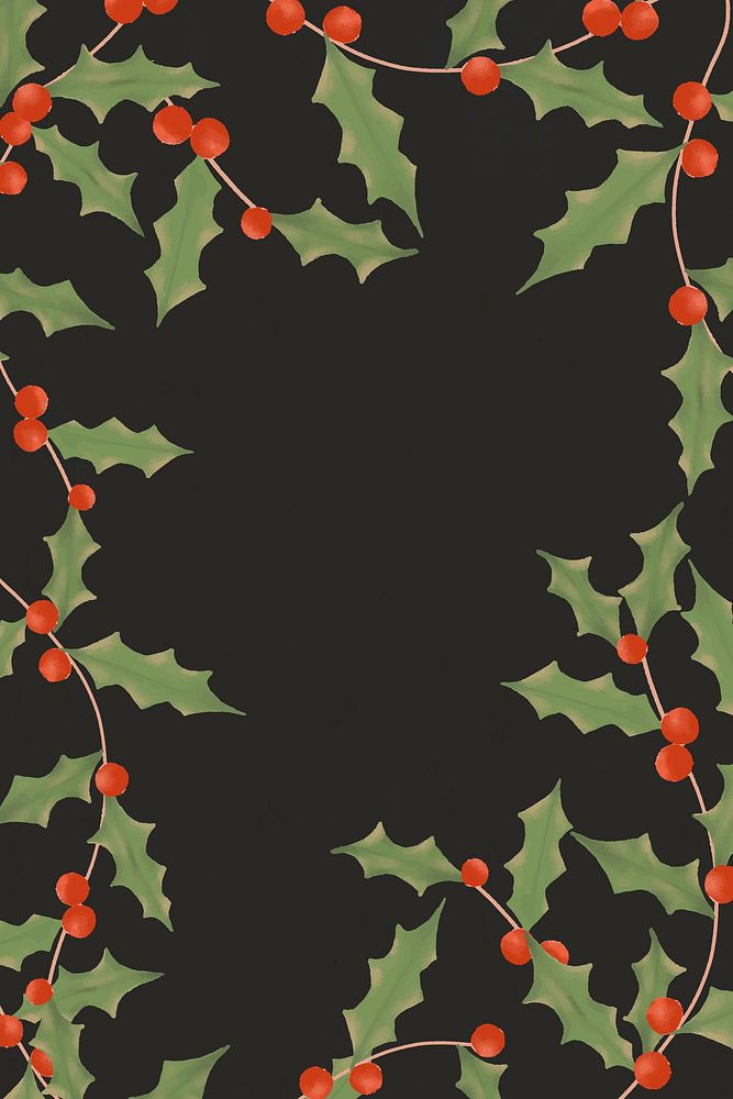 Holiday frame, Christmas background, winter illustration vector