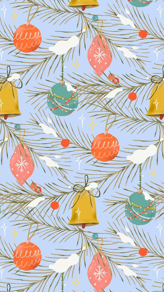 Christmas iPhone wallpaper, winter holidays season
