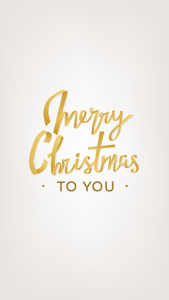 Merry Christmas iPhone wallpaper psd, holiday greeting typography