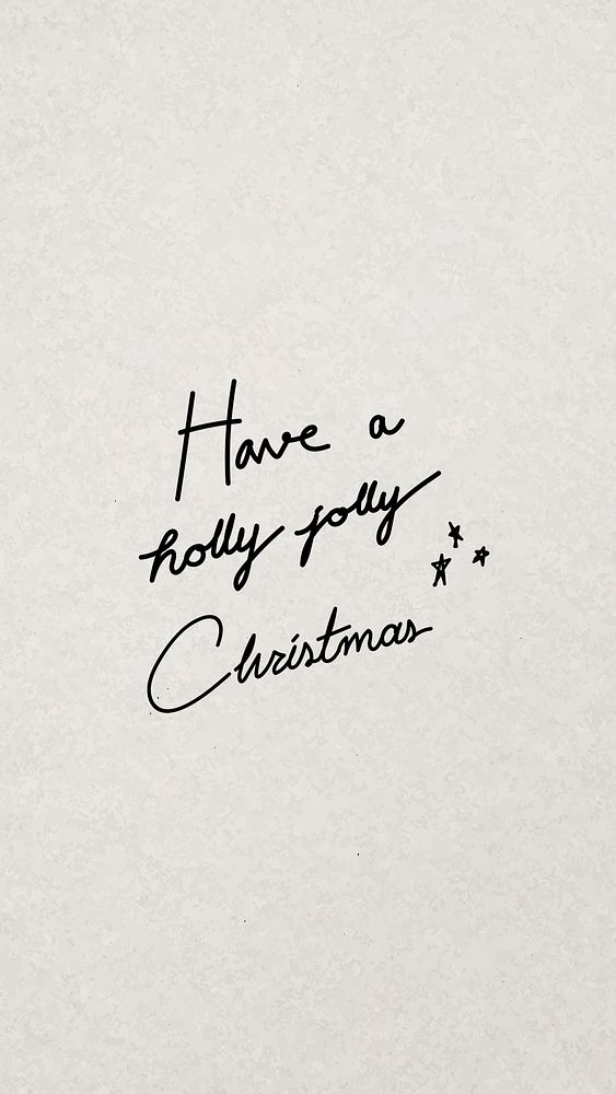 Minimal Christmas mobile wallpaper psd, holiday greeting typography