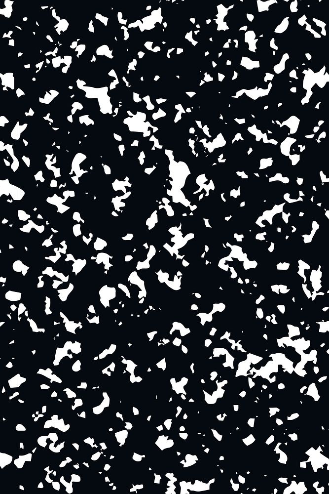Simple black terrazzo seamless texture marble background