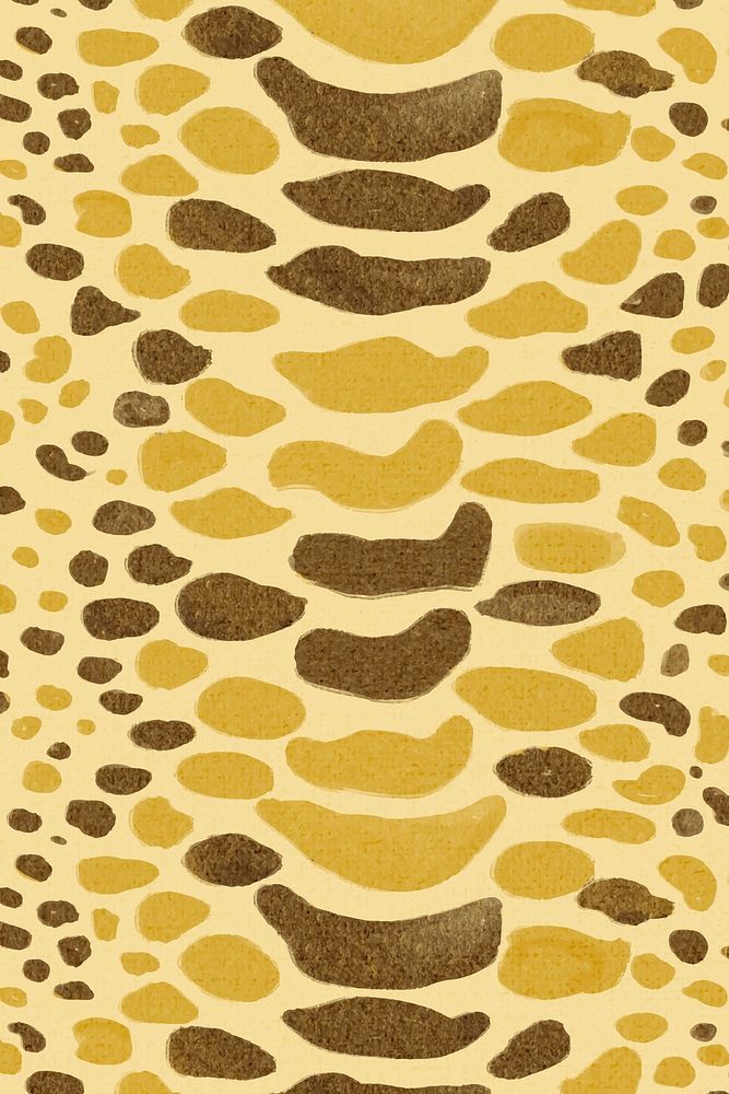 Snake pattern yellow background seamless, social media post