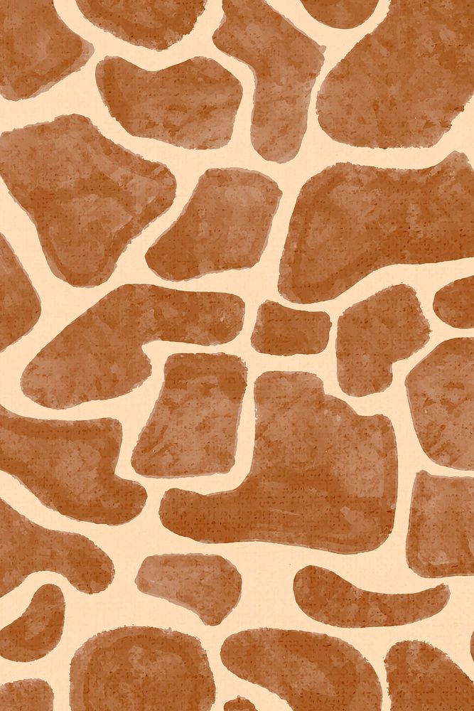 Brown giraffe pattern background seamless, social media post