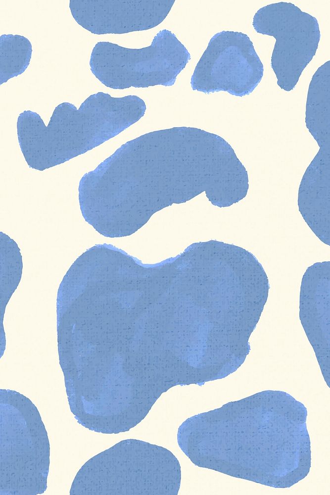 Blue cow pattern background seamless, social media post