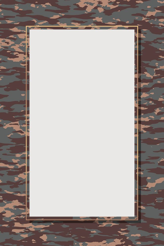 Army camouflage pattern frame background