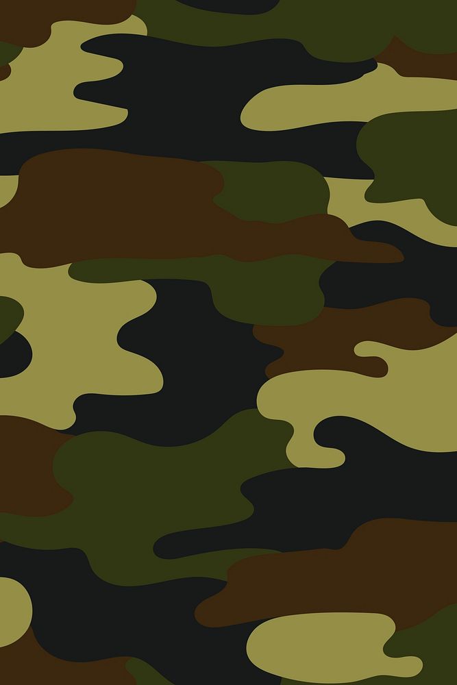 Modern camo print, green pattern background