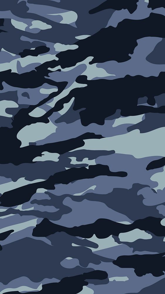 Blue phone wallpaper camouflage pattern design