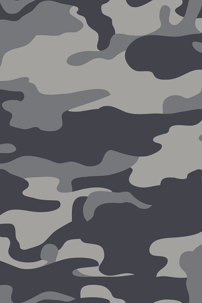 Grey camo print background pattern in aesthetic design 