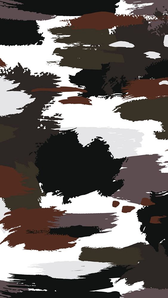 Modern camo print phone wallpaper, brown pattern military 