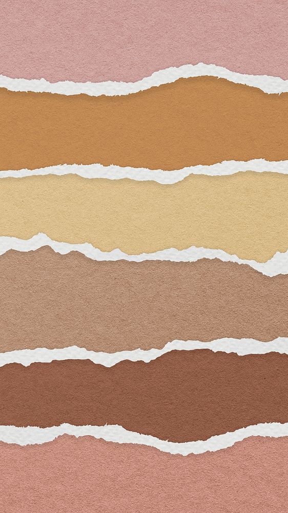 Earthy torn paper phone wallpaper, high resolution background
