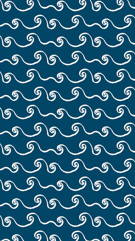 Blue iPhone wallpaper cute pattern design