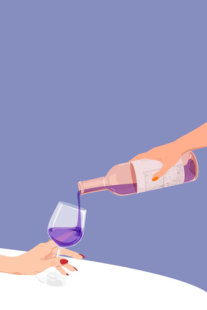 Party background, wine bottle, celebration illustration design