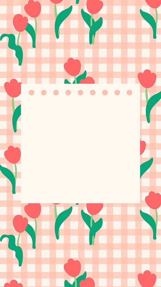 Colorful gingham phone wallpaper, pastel high resolution background