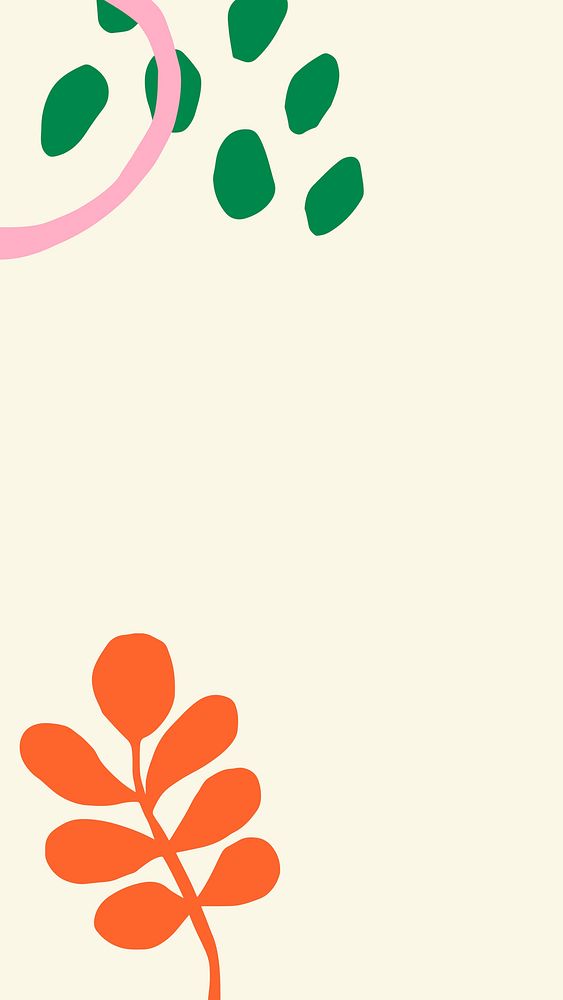 Cream phone wallpaper, abstract funky style vector