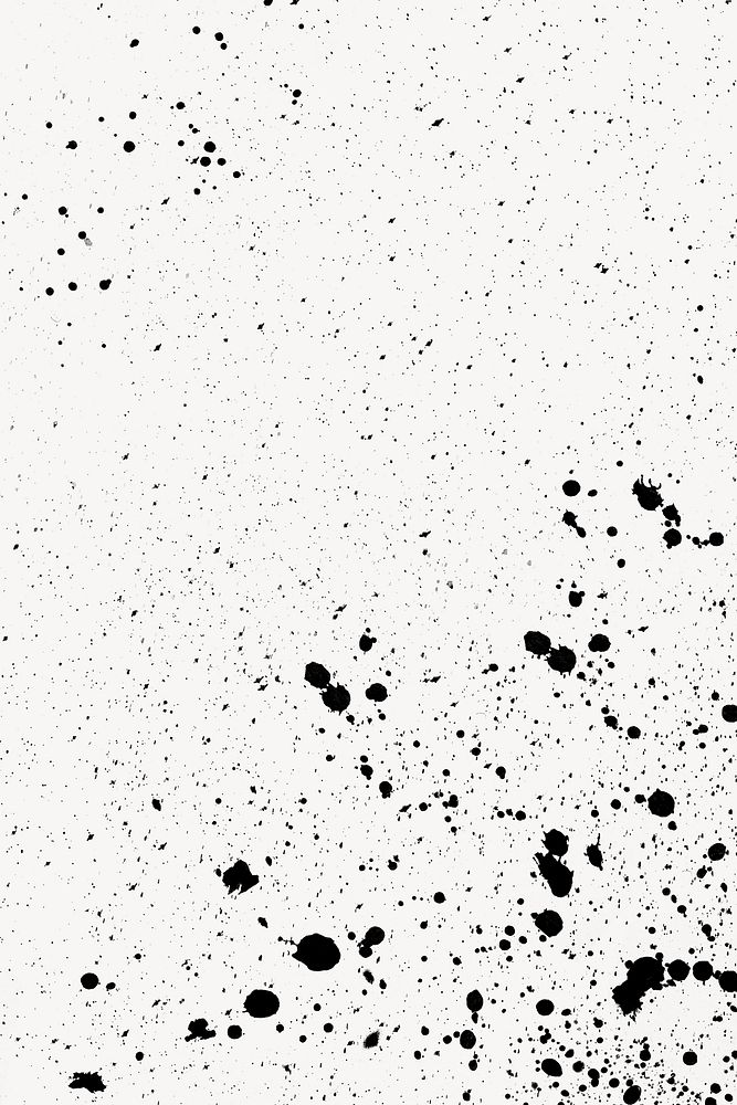 Ink splatter texture abstract background, black & white design