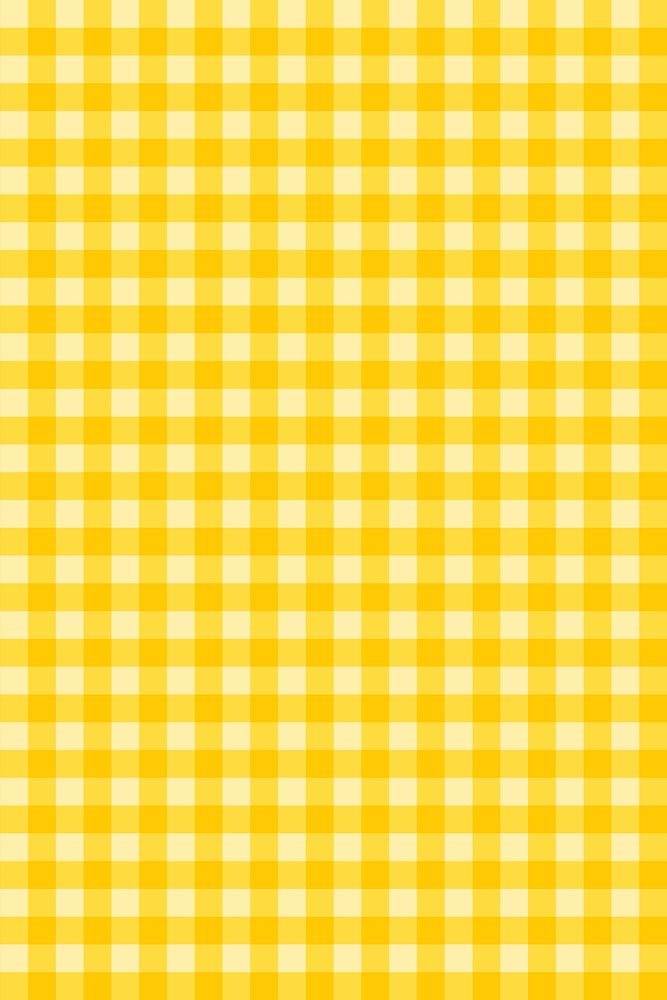 Yellow plaid pattern background, colourful simple design