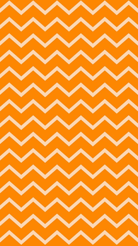 Chevron pattern iPhone wallpaper, orange colourful design