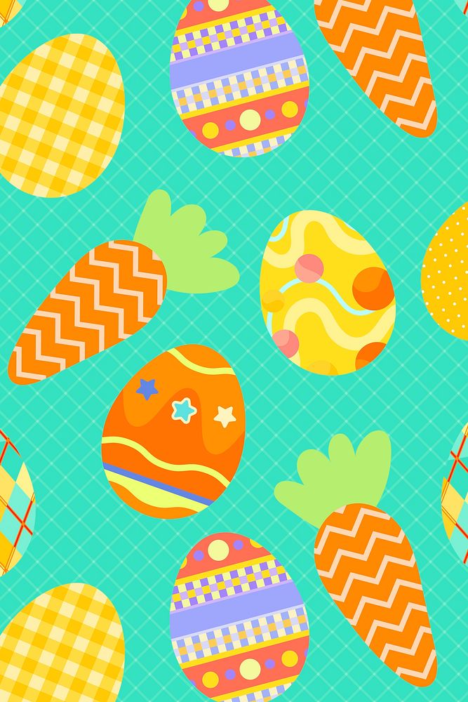 Easter pattern background, colorful festive design