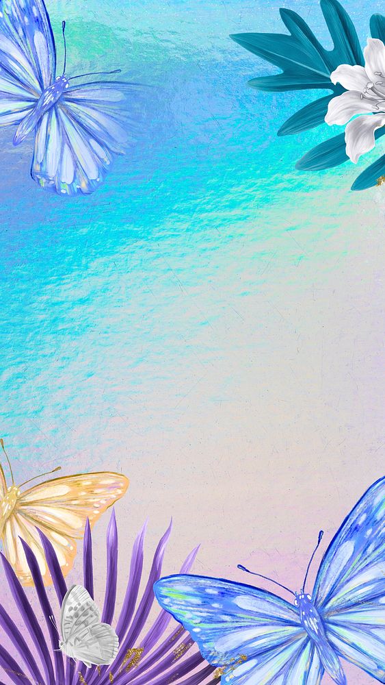 Colorful iPhone wallpaper, aesthetic tropical nature design