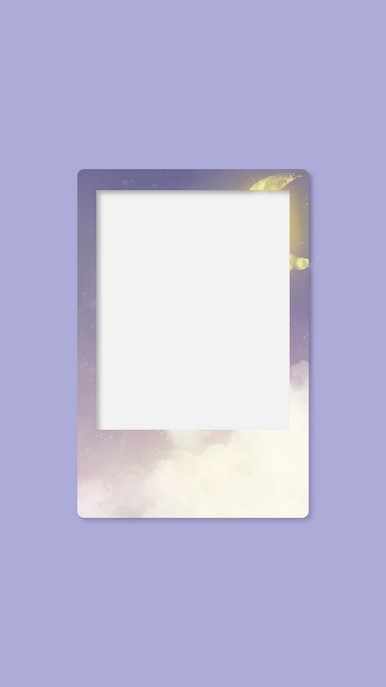 Aesthetic instant photo Facebook story, pastel design