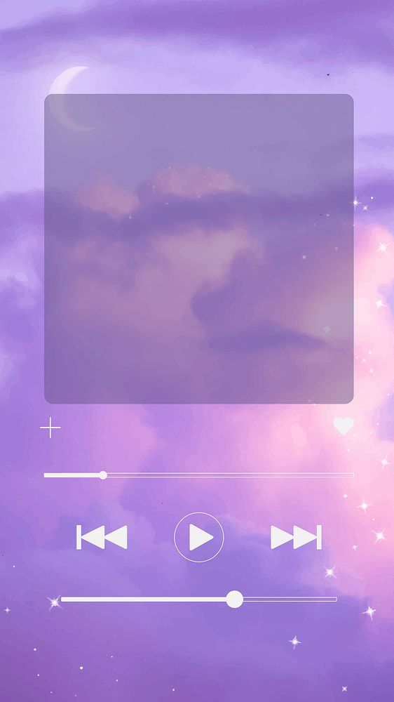 Aesthetic instant music player Instagram story, cute design