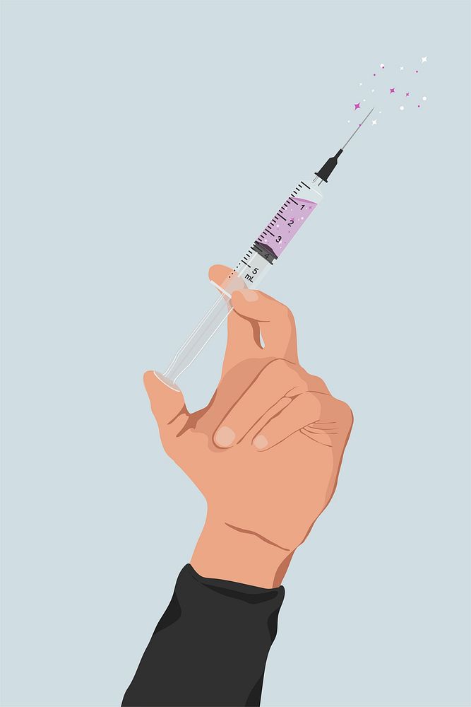 Drug addiction background, mental health illustration design