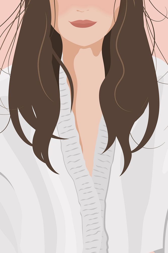 Girl background, feminine illustration design