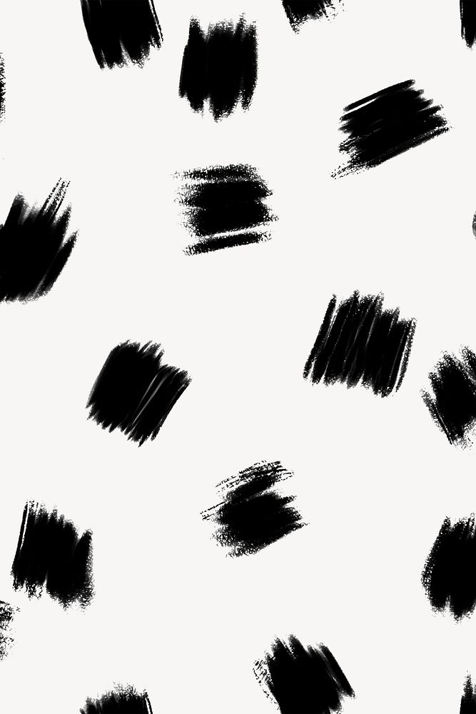 Black brush strokes pattern background, abstract design