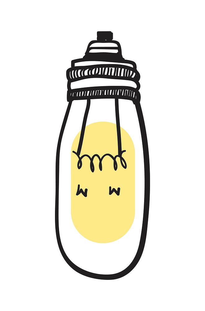 Vector of a lightbulb