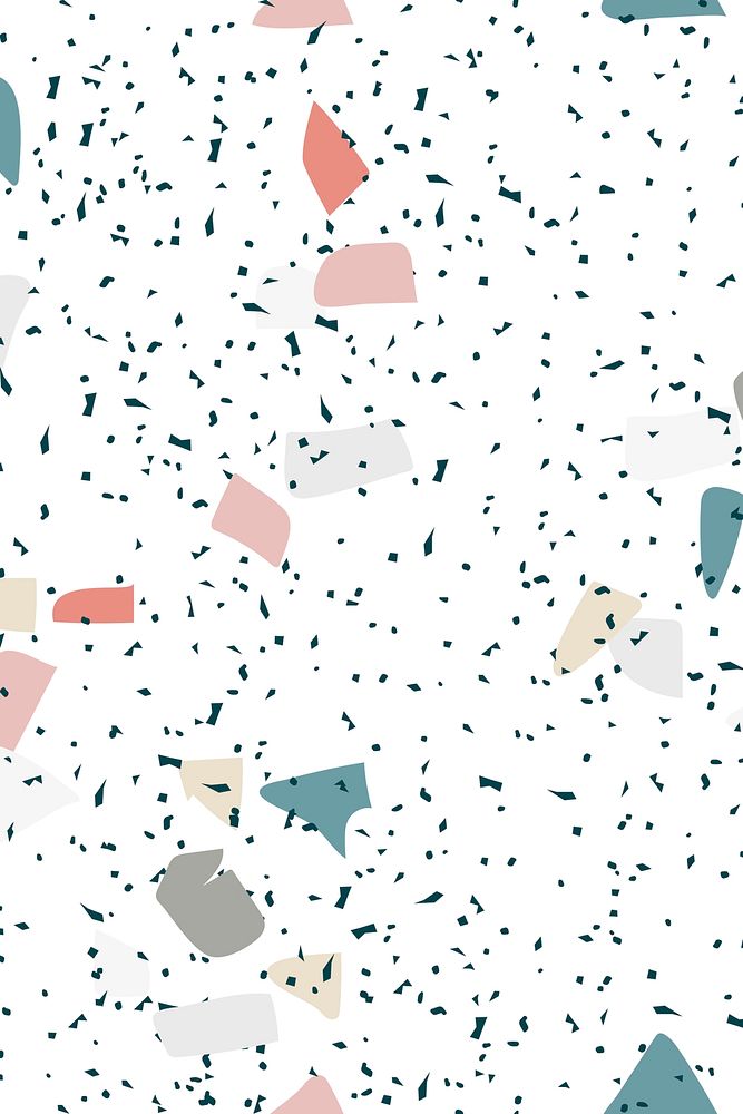 Terrazzo pattern abstract background in speckled colorful pattern