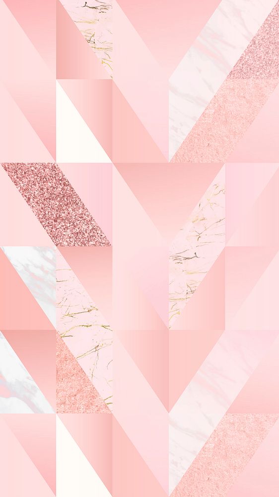 Pink feminine geometric background vector | Premium Vector - rawpixel