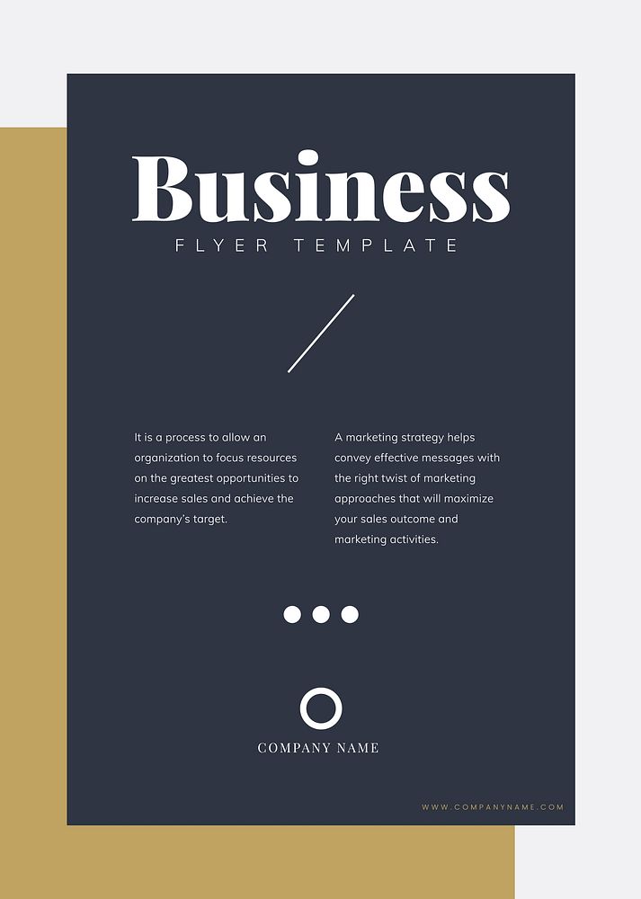 Business flyer template mockup vector