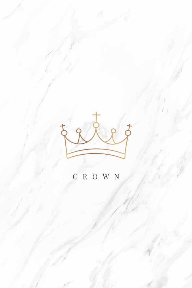 Royal golden crown design vector