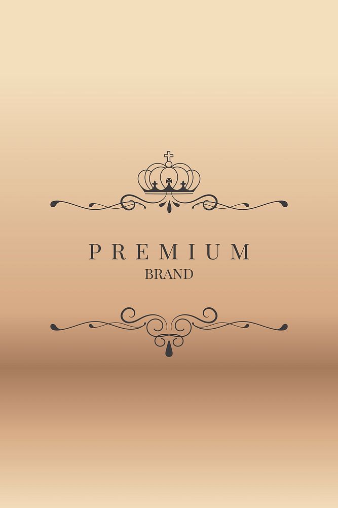 Black premium logo design vector