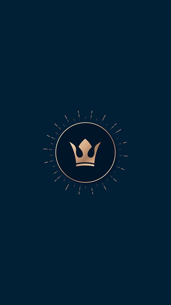 Hand drawn royal crown doodle vector