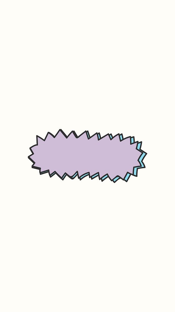 Purple speech bubble icon vector